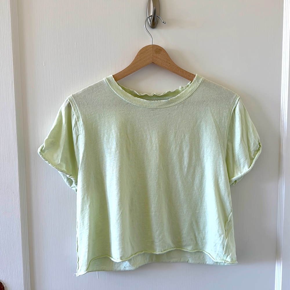 Light green crop tshirt